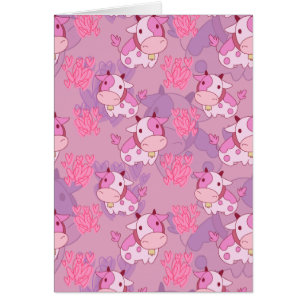 Beau motif rose de vache
