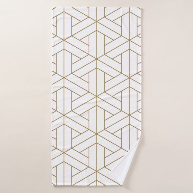 Beau motif sans Seamless shoji kumiko japonaise,  (Serviette de bain)