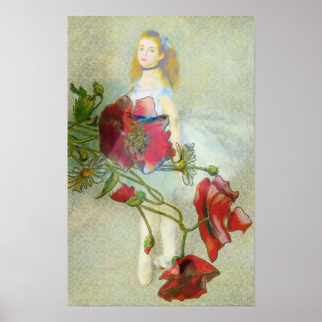 Beau Motif Victorien / Renoir Ballerina Poster (Devant)