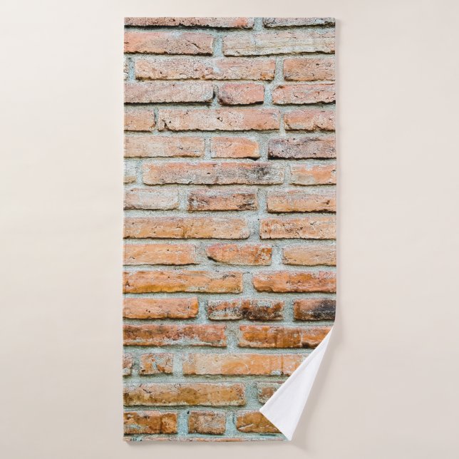 Beau mur de briques Vieux classique abstrait, arch (Serviette de bain)
