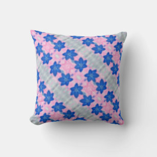 Beau Neon bleu Lily Coussin Coussin