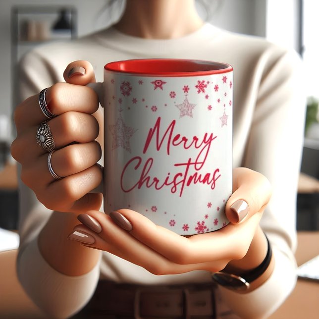 Beau Noël flocons de neige ornements MUG (Créateur téléchargé)