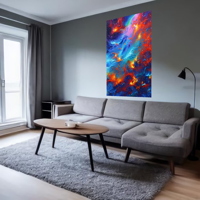 Beau nuage de gaz dans l'espace | AI Art Poster (Créateur téléchargé)