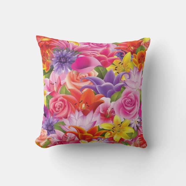 Beau Oreiller Floral (Recto)