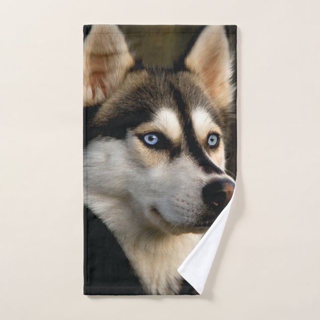 Beau Oreiller Husky Lrow (Serviette à main)