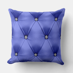 Beau Oreiller Truffé Diamant Bleu