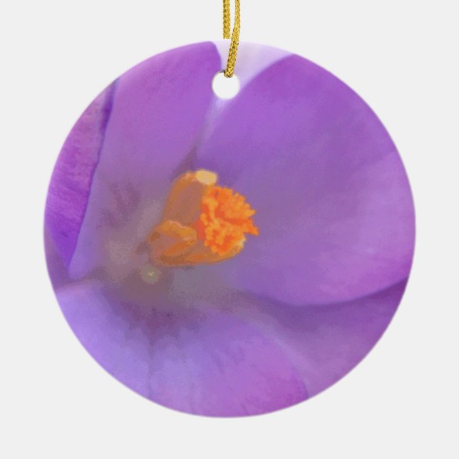 Beau Ornement Fleur de Crocus (Devant)