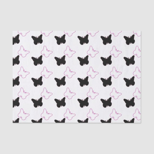 BEAU PAPIER DE SOIE DE SOIE DE PAPILLONS (Recto)