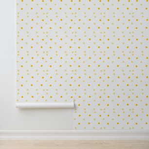 Beau papier peint d'étoiles dorées