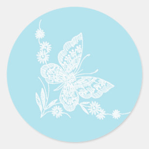 Beau papillon Stickers de mariage