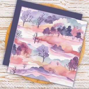 Beau paysage à l'aquarelle Merci