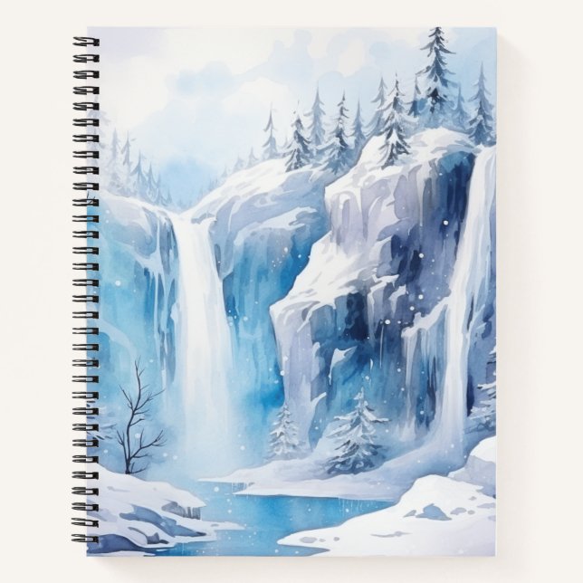 Beau paysage hivernal Carnet spiral (Devant)