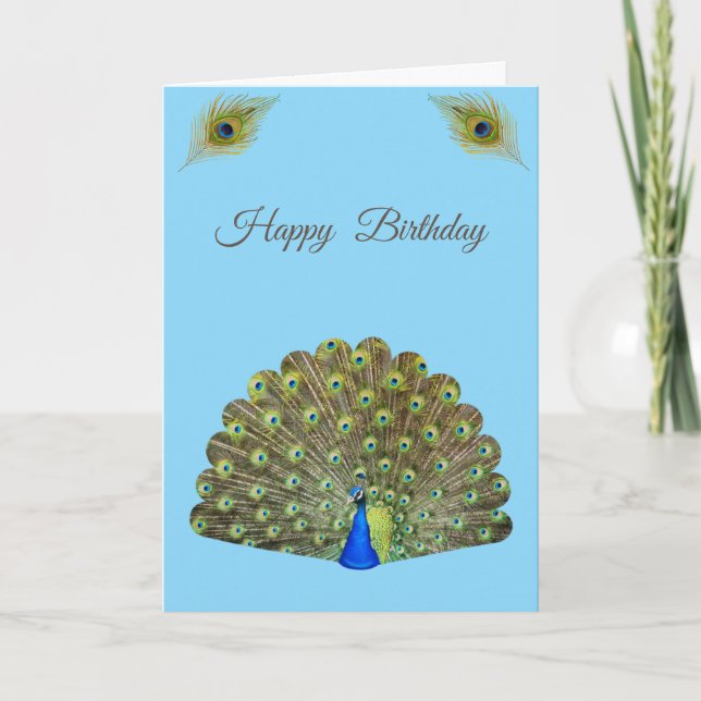 Beau Peacock Anniversaire (Devant)