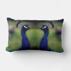 Beau Peacock Photo Lumbar Coussin