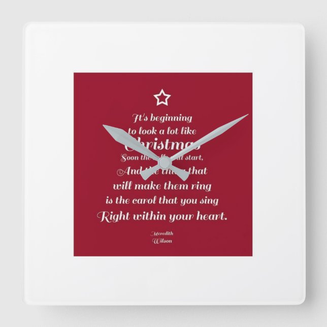 "BEAU POÈME DE NOËL" HORLOGE DE NOËL (Recto)