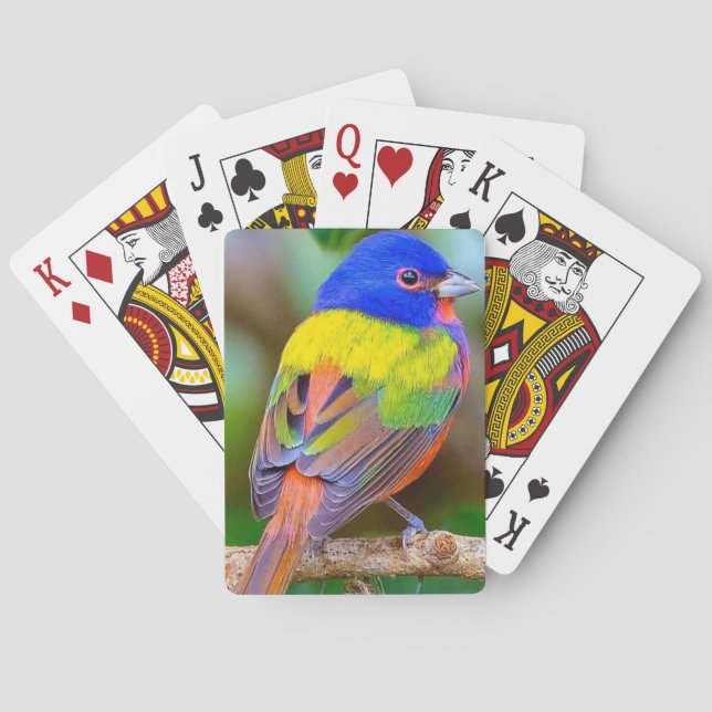 Beau pont d'oiseaux de cartes de jeu (dos)
