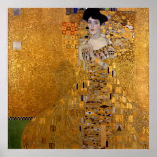 Beau portrait d'une dame par Gustav Klimt, Déco