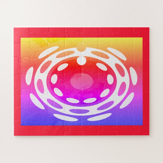 Beau puzzle d'art festif abstrait (Horizontal)
