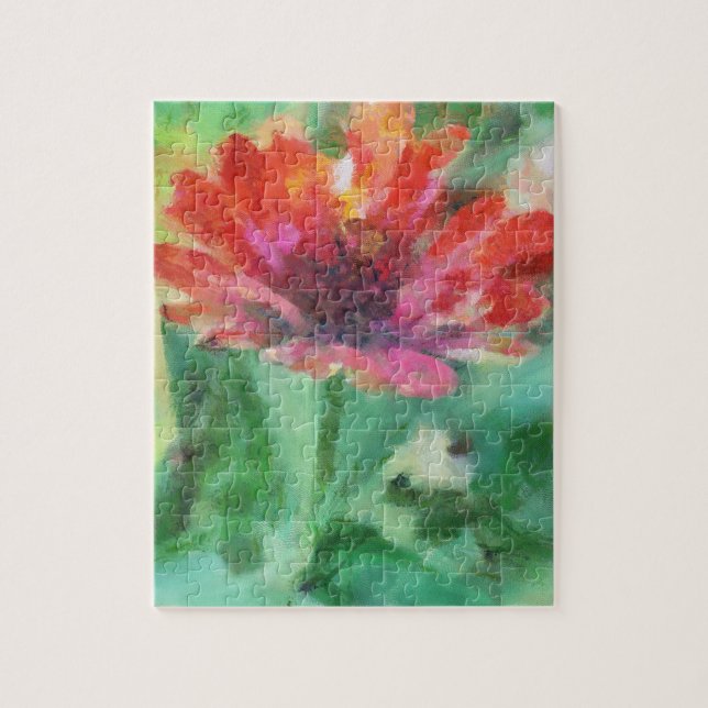 Beau puzzle peint d'image de fleur (Vertical)