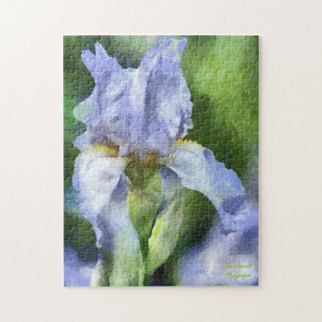 Beau puzzle pourpre d'image d'iris (Vertical)
