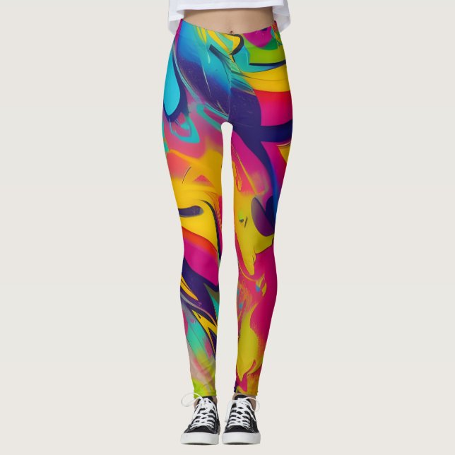 Beau Résumé Design Leggings (Devant)