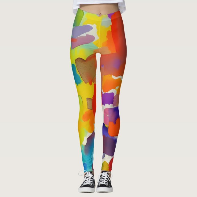 Beau Résumé Design Leggings (Devant)