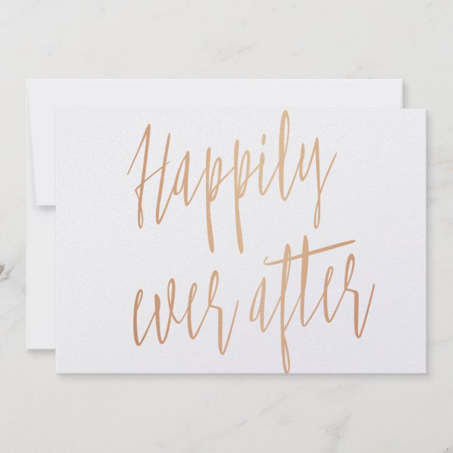 Beau rose d'or "Heureusement toujours après" (Devant)