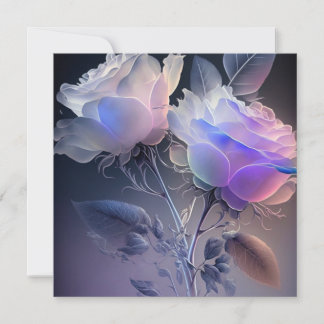 Beau Rose Iridescente longue tige