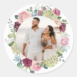 Beau Rose Spray Mariage photo Sticker