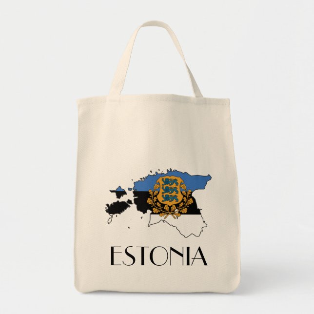 Beau sac d'épicerie Estonie! (Devant)