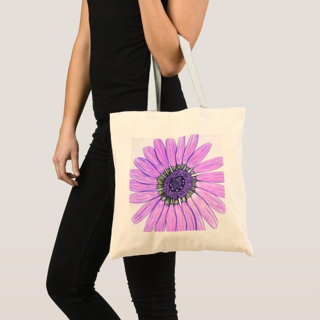 Beau Sac fourre-tout Fleur Croché À La Main (Devant (produit))