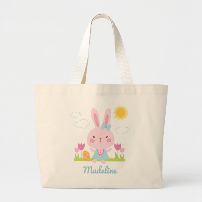 Beau Sac fourre-tout lapin de Pâques (Devant)