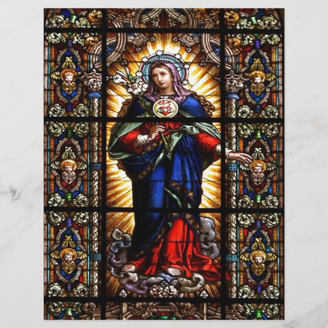 Beau Sacré-Cœur religieux de la Vierge Marie (Devant)
