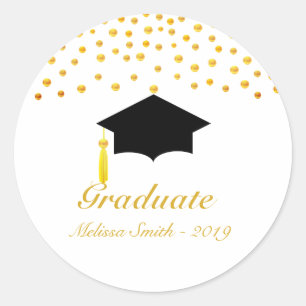 Beau Sticker Golden Confetti Graduate