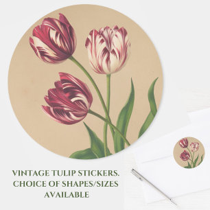 Beau Stickers Tulips Vintages