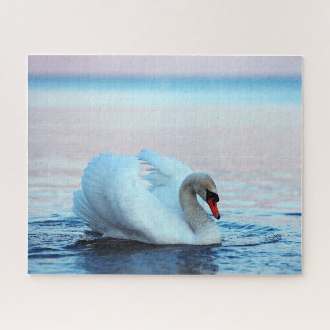 Beau Swan sur le lac, Jigsaw Puzzle (Horizontal)