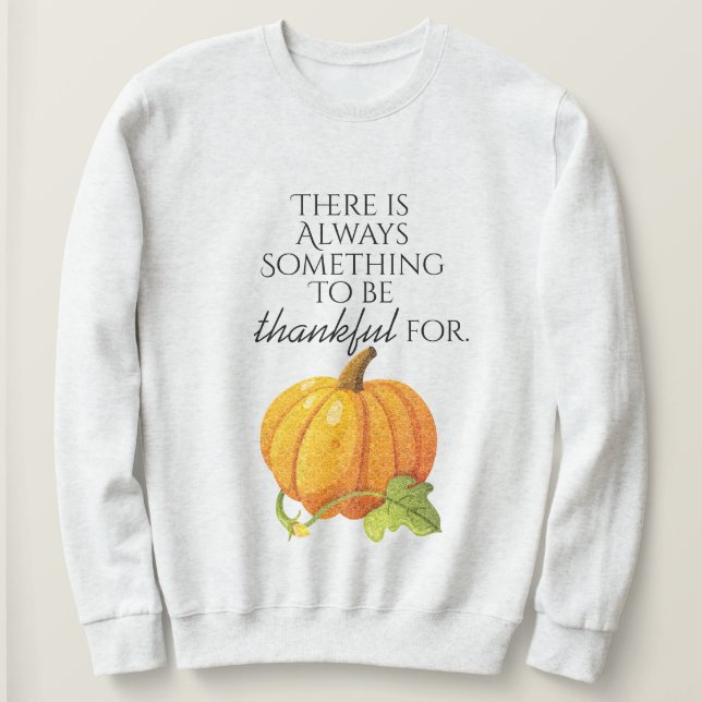 Beau Sweatshirt Citrouille d'automne (Design devant)