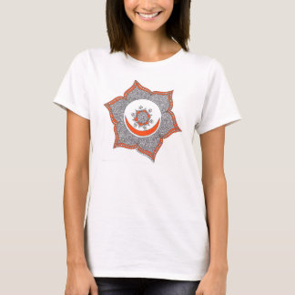 Beau t-shirt avec chakra sacré sur le devant