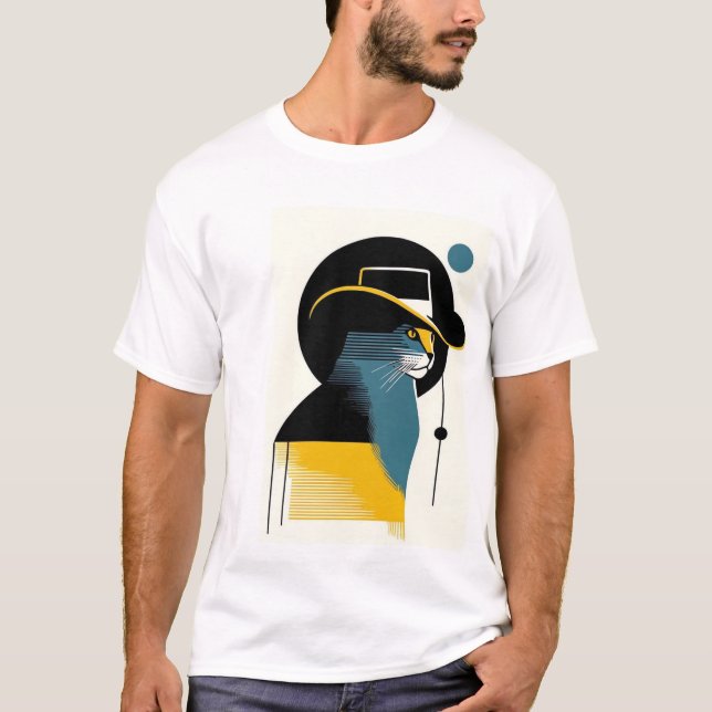 Beau T-shirt Chat (Devant)