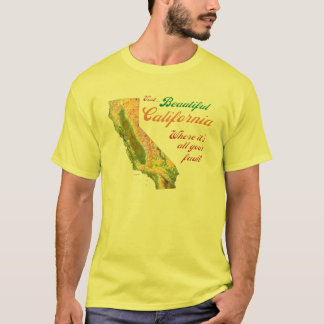 Beau T-shirt de la Californie de visite