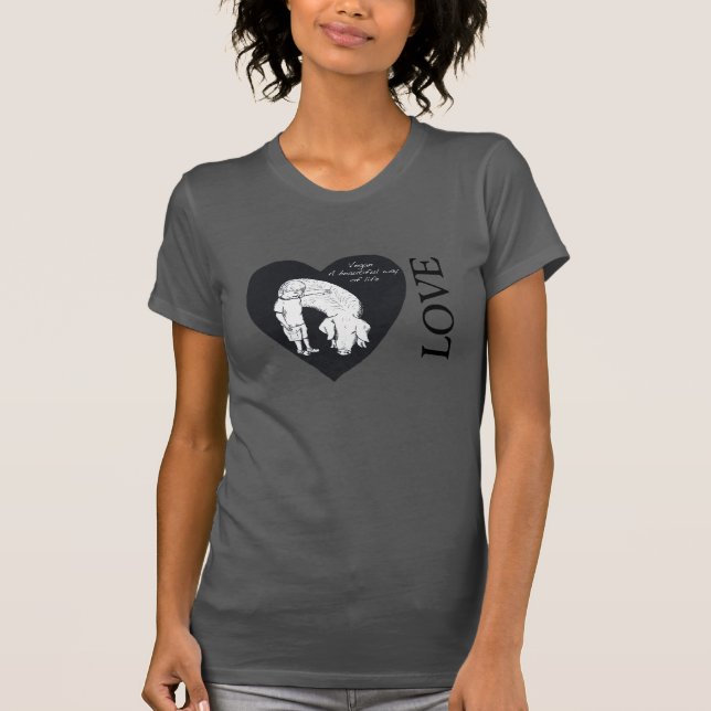 Beau T-shirt de mode de vie du végétalien A (Devant)