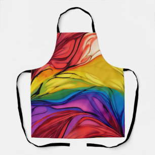 Beau tablier en couleurs arc-en-ciel
