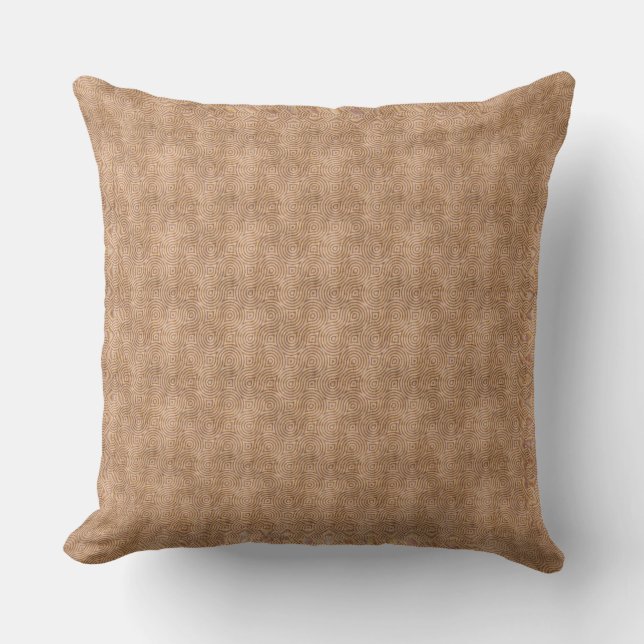 Beau Tan Throw Oreiller (Recto)