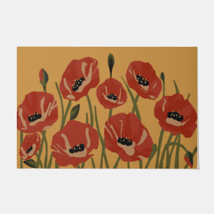 Beau Tapis à fleurs rouges, Nouveau Mat cadeau mai