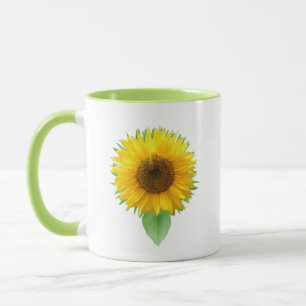 Beau texte de tournesol & joie Mug