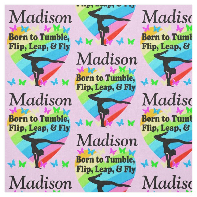 BEAU TISSU PERSONNALISÉ DE PINK RAINBOW GYMNAST (Échantillon)