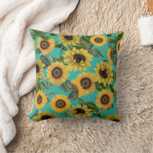 Beau Tournesol Jeter Oreiller