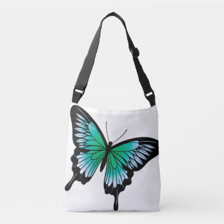 Beau Turquoise Papillon carrosserie Sac fourre-tou