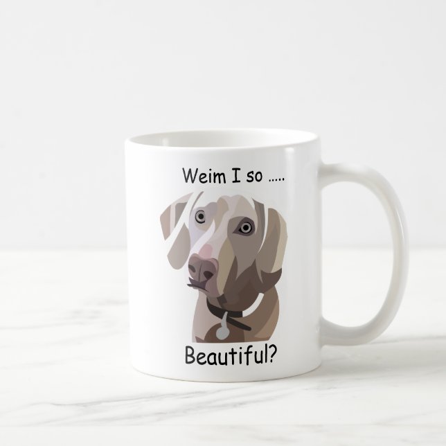 Beau Weimaraner Mug (Droite)
