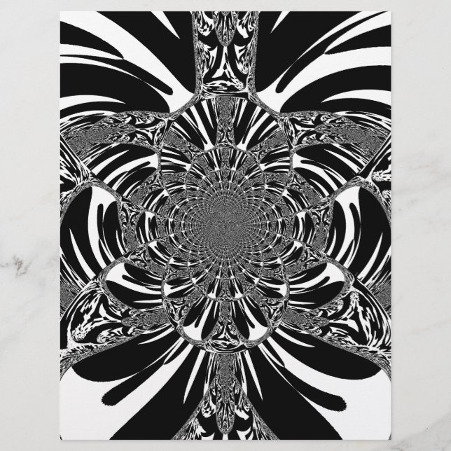 Beau Zebra Poster de animal vectoriel Kaleidoscope (Devant)